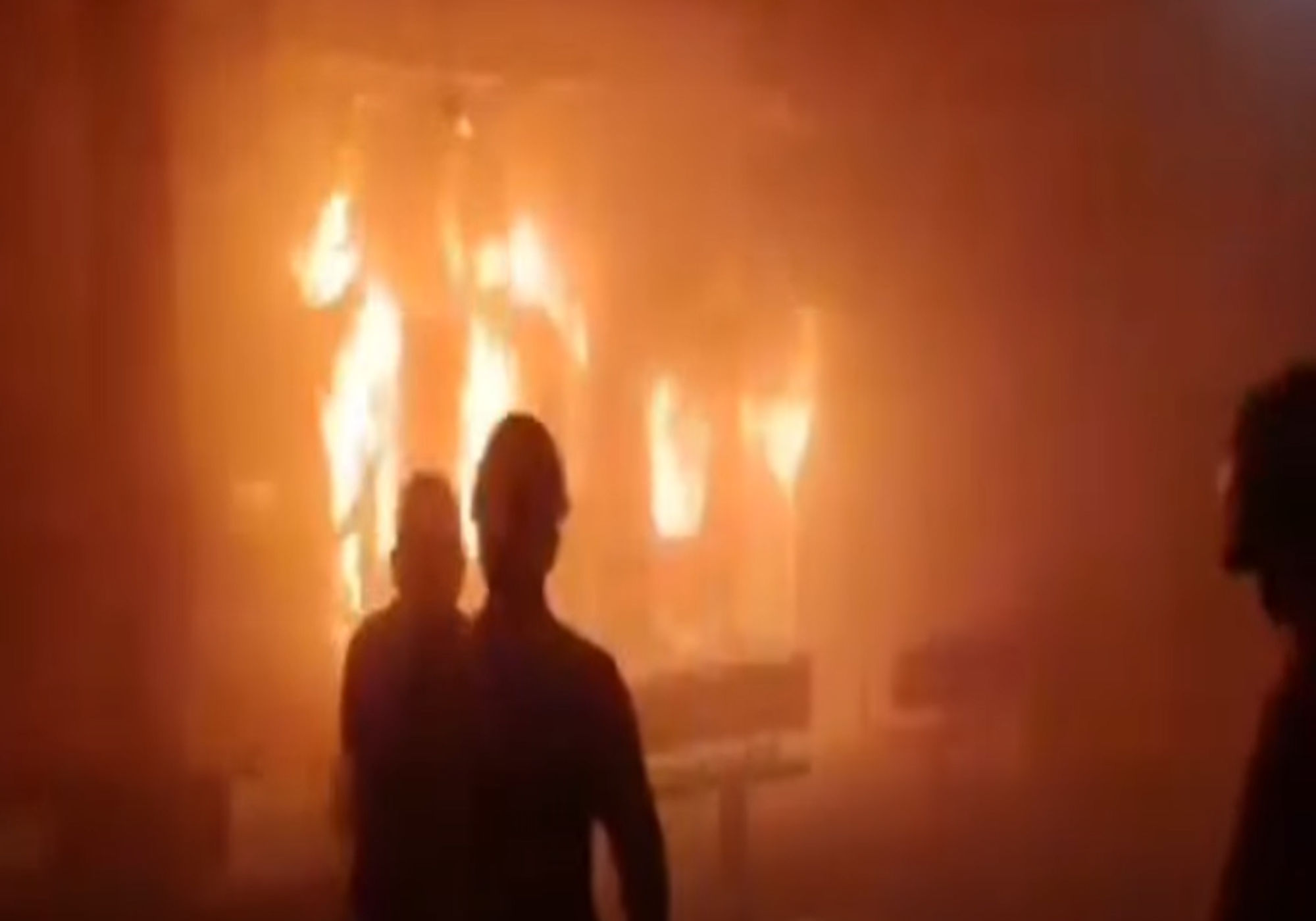 Look: A passenger killed in train fire in Andhra Pradesh, India